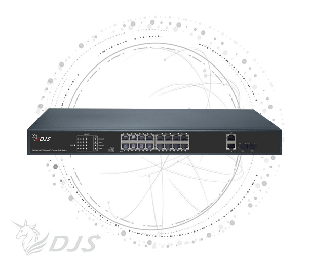 16埠FE PoE 網路交換器