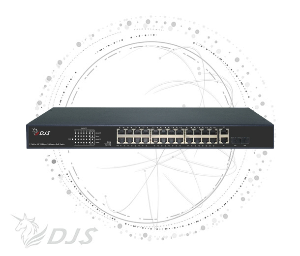 24埠FE PoE 網路交換器