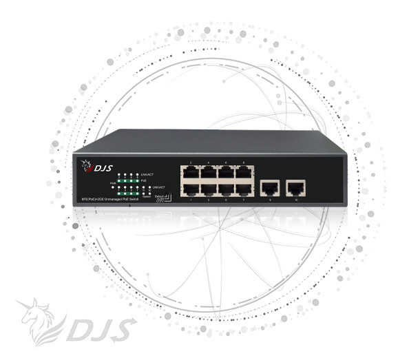 8-port FE PoE network switch