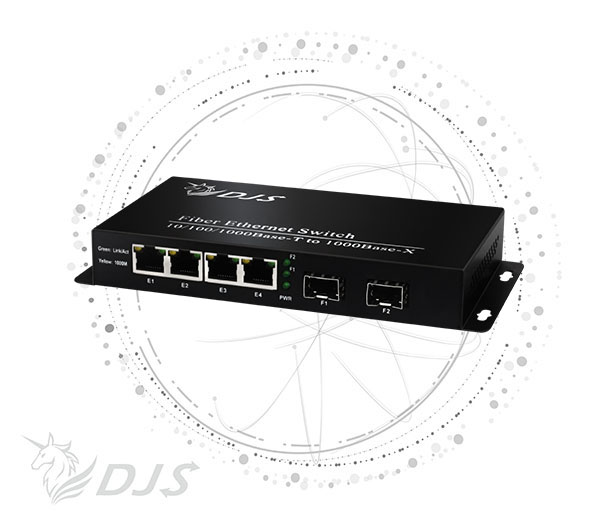 2埠SFP＋4埠RJ45網路光電轉換器