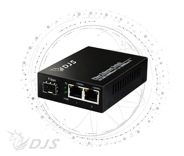 1埠SFP＋2埠RJ45網路光電轉換器