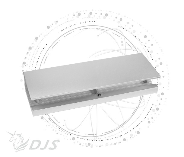 Special magnetic lock U-shaped bracket for lower frameless glass door