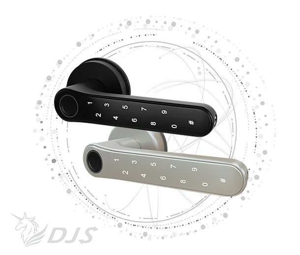 IoT Fingerprint Password Smart Electronic Lock (Brushed Nickel) & (Black)