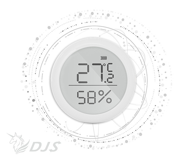 Display type temperature and humidity sensor