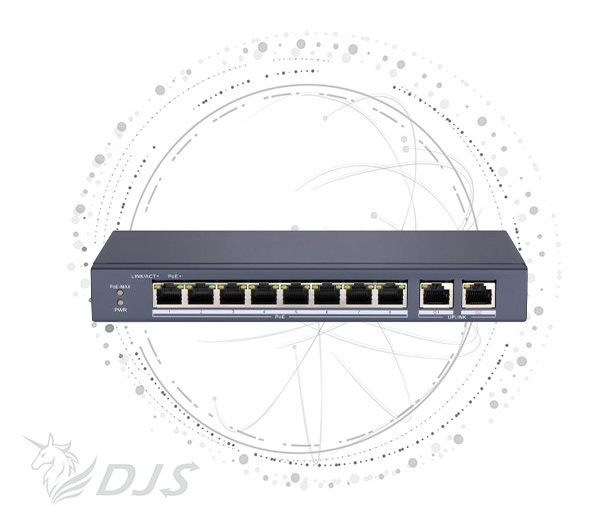 8 Port Fast Ethernet Unmanaged POE Switch