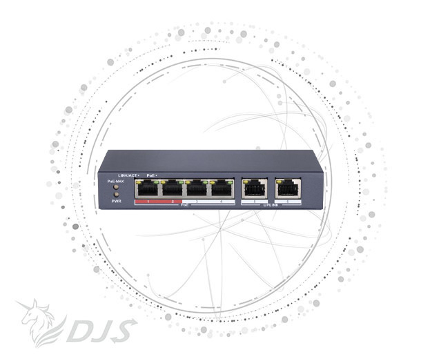 4 Port Fast Ethernet Unmanaged POE Switch